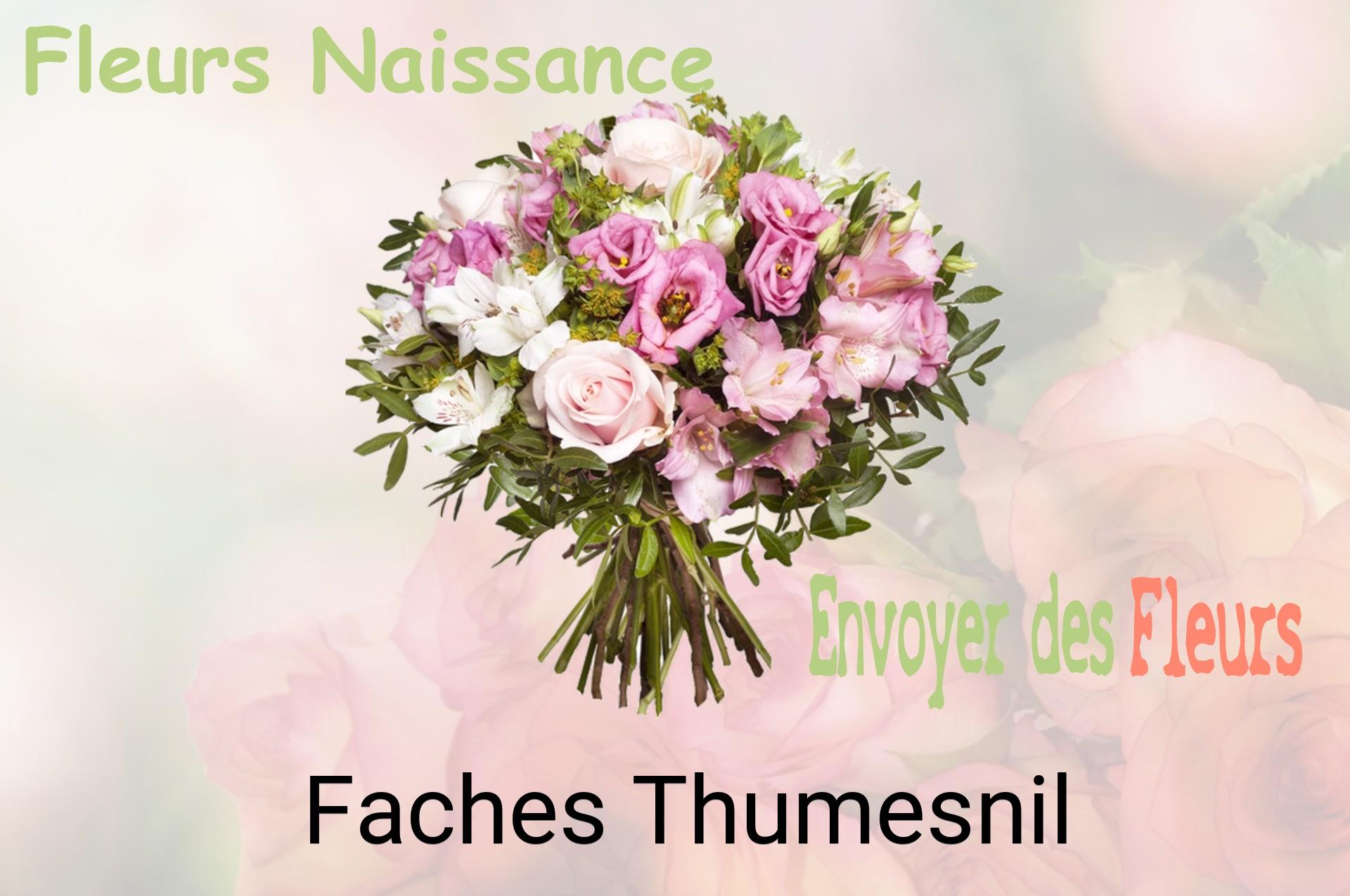 Bouquet de fleurs de naissance livré à Faches-Thumesnil